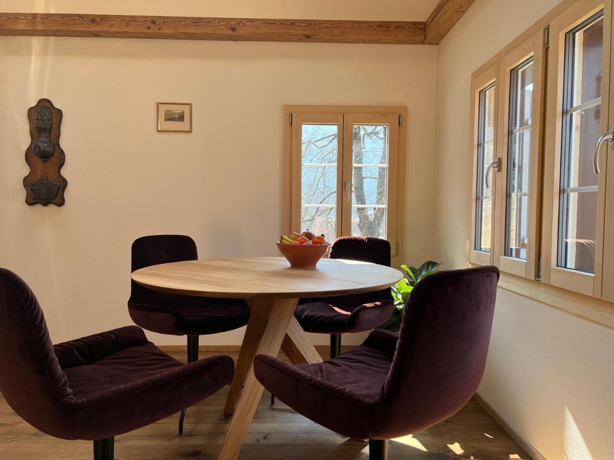 Romantic Private Superior Swiss Chalet With Hottub Lungern Eksteriør billede
