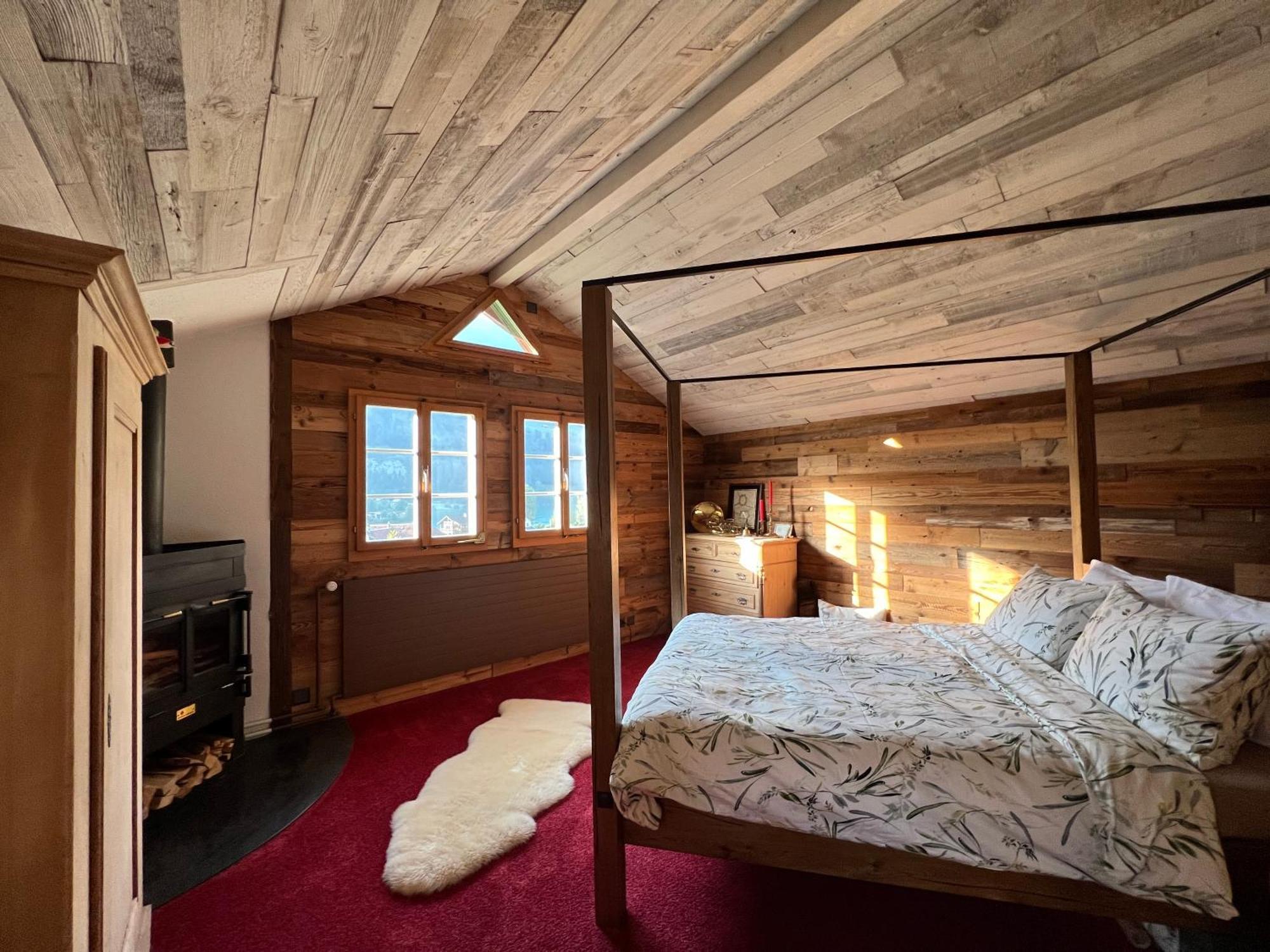 Romantic Private Superior Swiss Chalet With Hottub Lungern Eksteriør billede